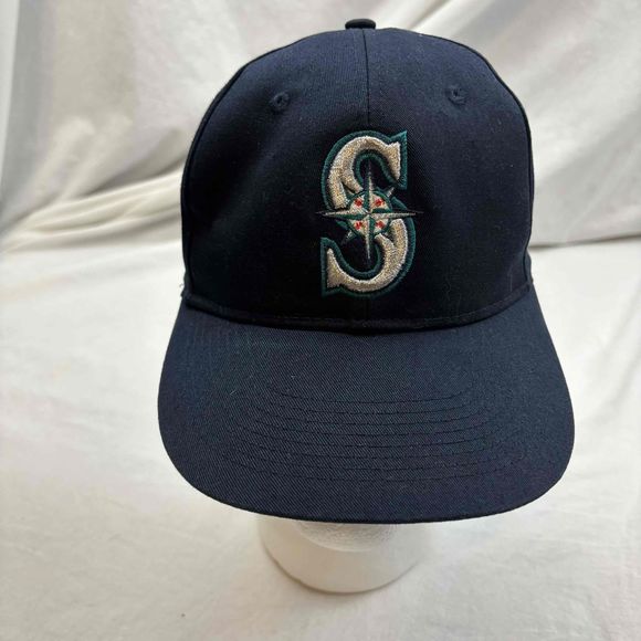 OC Sports Mens Baseball Cap Blue Embroidered MLB Seattle Mariners One Size - Picture 1 of 10
